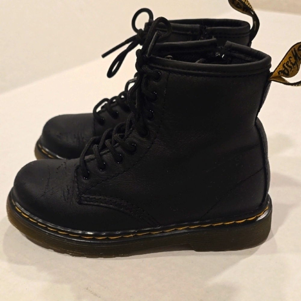 Dr. Martens Black Kids Boots